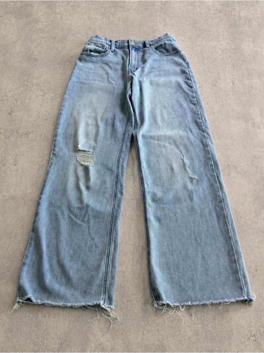 Y2K Lucky Brand Wide Leg Light Wash Jeans 27x30